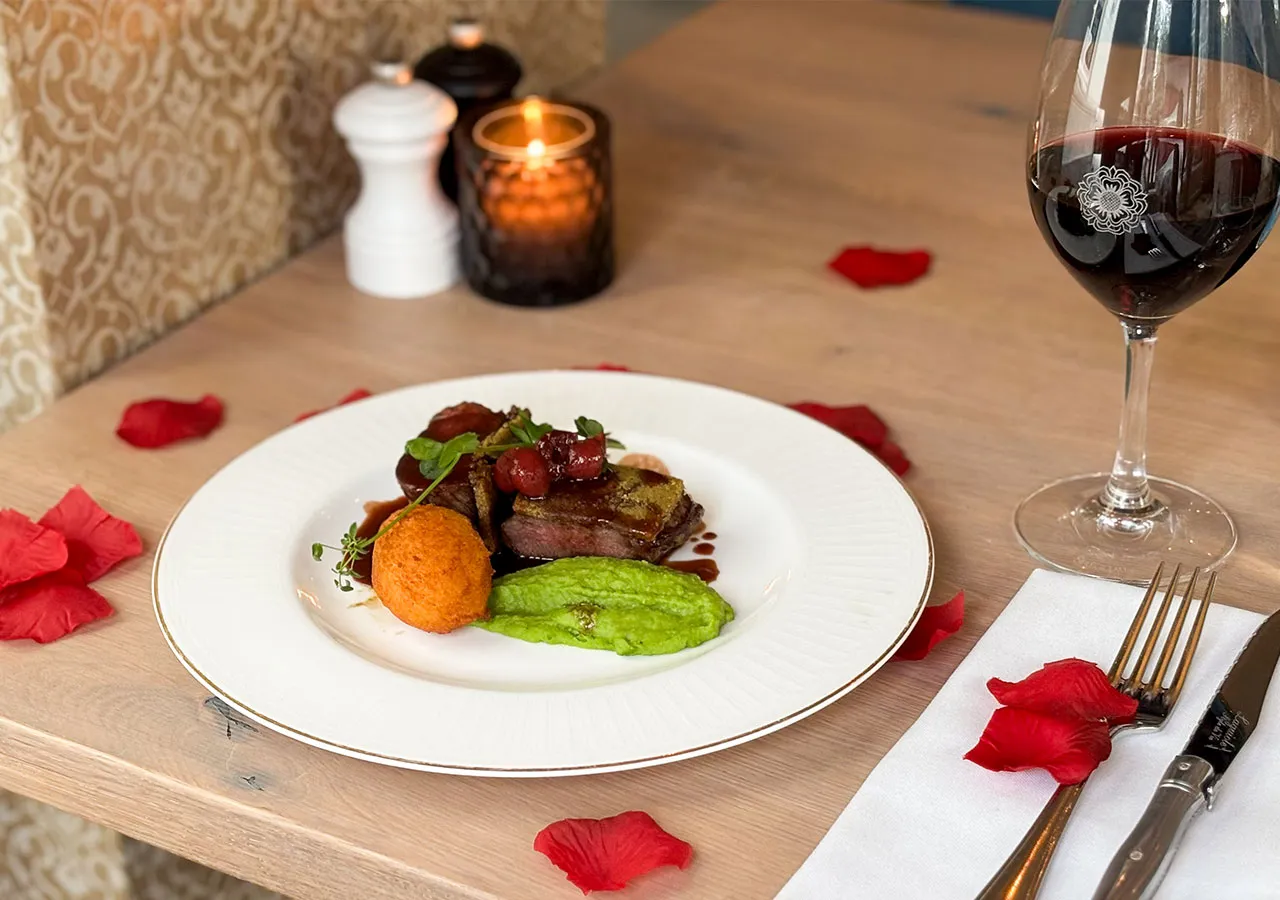 Valentine's main course at Restaurant Sophia