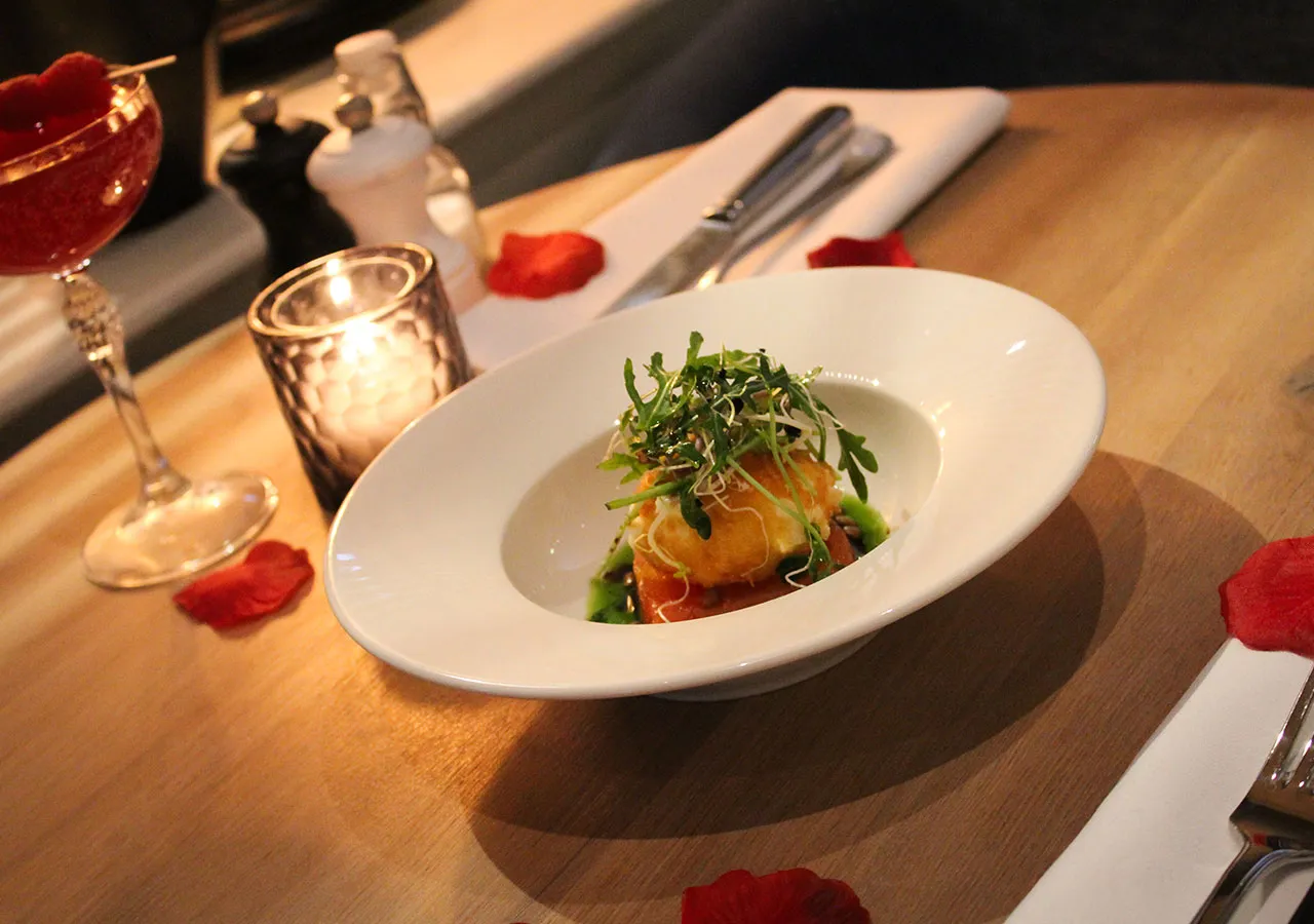 Valentine's starter at Restaurant Sophia